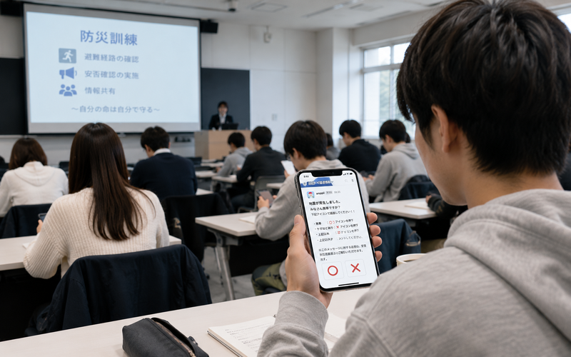 防災訓練では想定以上の反応率に
